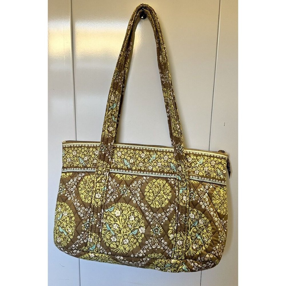Vera Bradley Double Handle Shoulder Bag-Sittin In A Tree Print-EUC - Picture 2 of 5